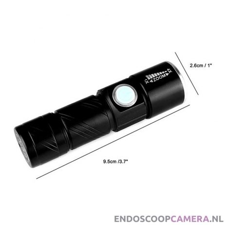 Oplaadbare USB LED Inspectie Zaklamp Q5 4