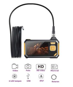 Waldtech Kam113 HD Video Endoscoop Camera 10m 55mm 1